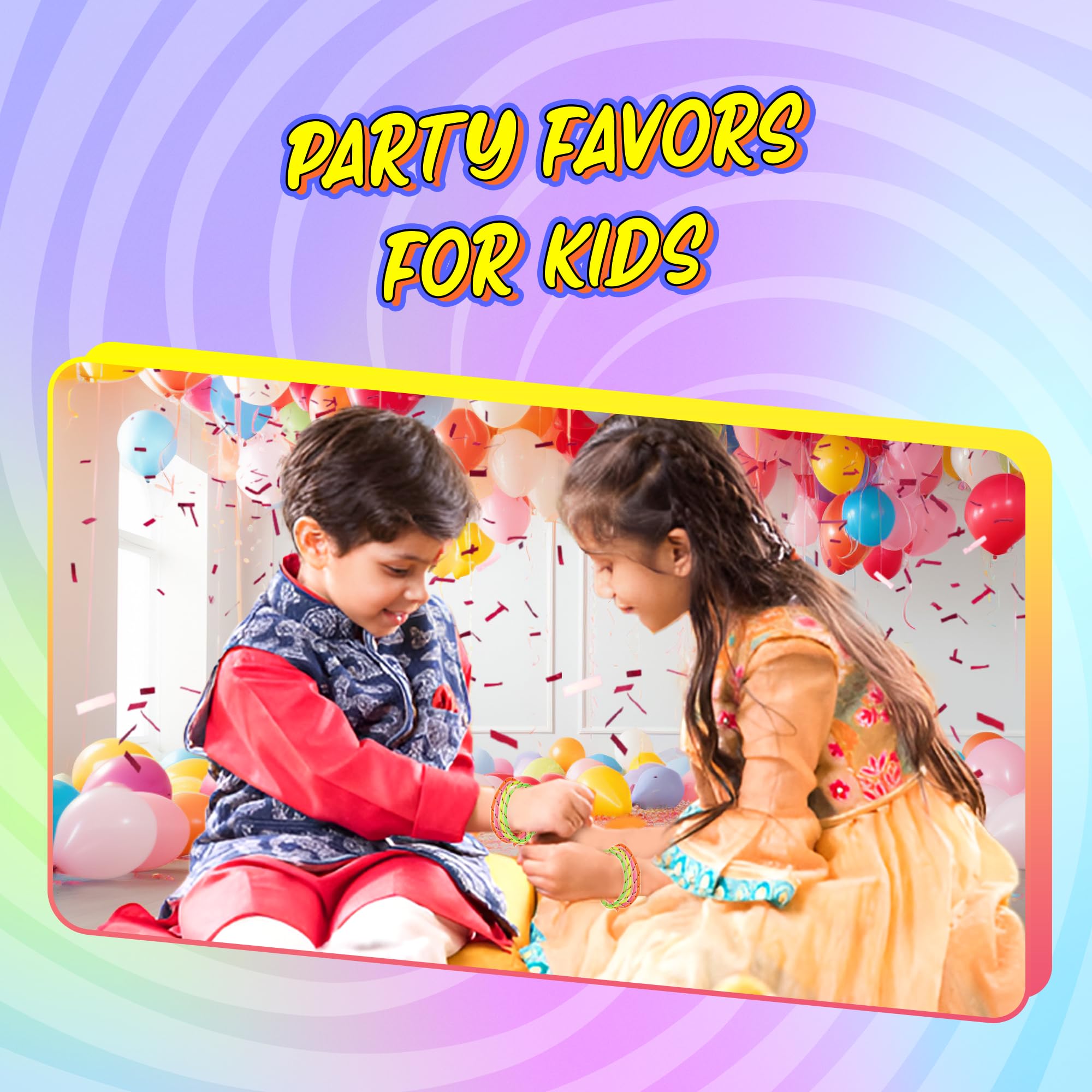 Bedwina 36-Pcs Friendship Bracelets For Kids - Neon Adjustable Woven Rope Friendship Bracelets Bulk for Girls and Boys - Classroom Prizes for Kids Birthday Party Favors & Goodie Bag Stuffers